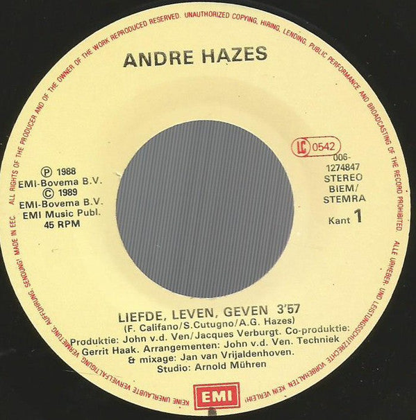 André Hazes - Liefde, Leven, Geven
