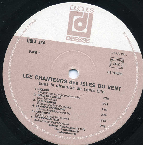 Les Chanteurs Des Isles Du Vent -Honoré