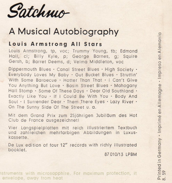 Louis Armstrong All Stars* - New Orleans Function / On The Sunny Side Of The Street