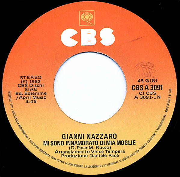 Gianni Nazzaro -Mi Sono Innamorato Di Mia Moglie