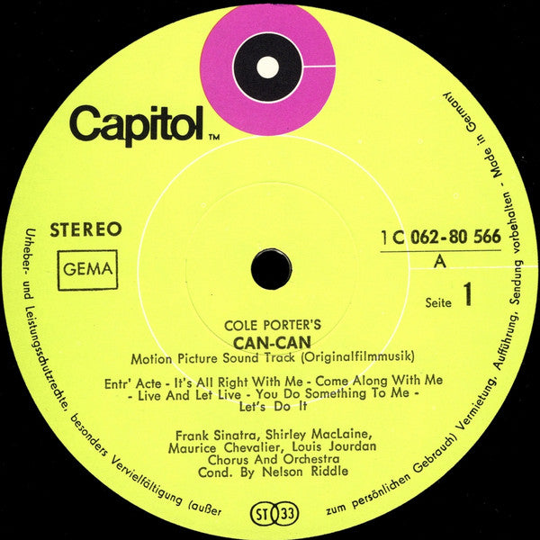 Various -Cole Porter's Can-Can: Original Soundtrack Album