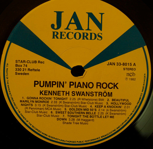 Kenneth Swanström -Pumpin' Piano Rock