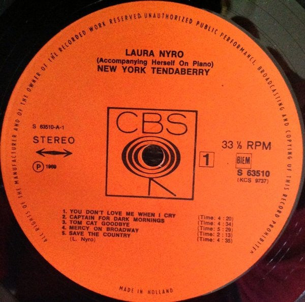 Laura Nyro -New York Tendaberry