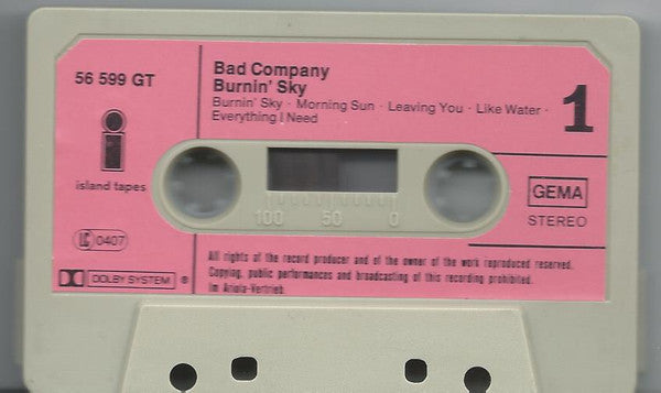 Bad Company (3) - Burnin' Sky