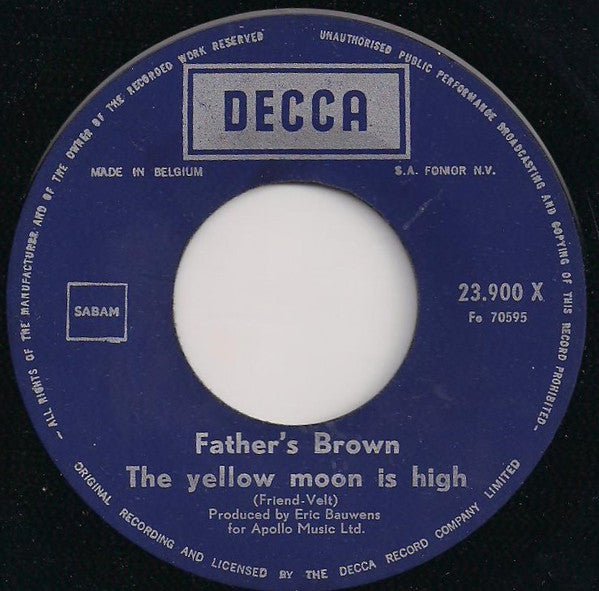 Father's Brown -Maybe Baby / The Yellow Moon Is High