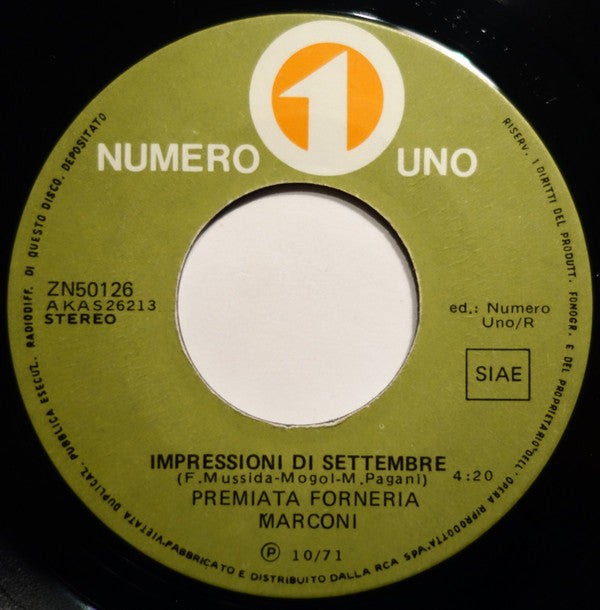 Premiata Forneria Marconi -La Carrozza Di Hans