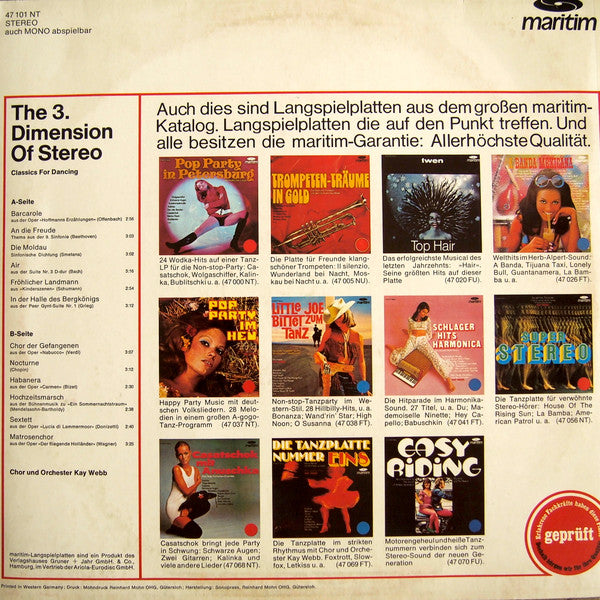 Orchester Kay Webb -The 3rd Dimension Of Stereo