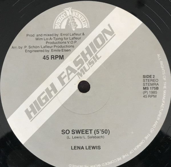 Lena Lewis -Mrs. La Groove / So Sweet