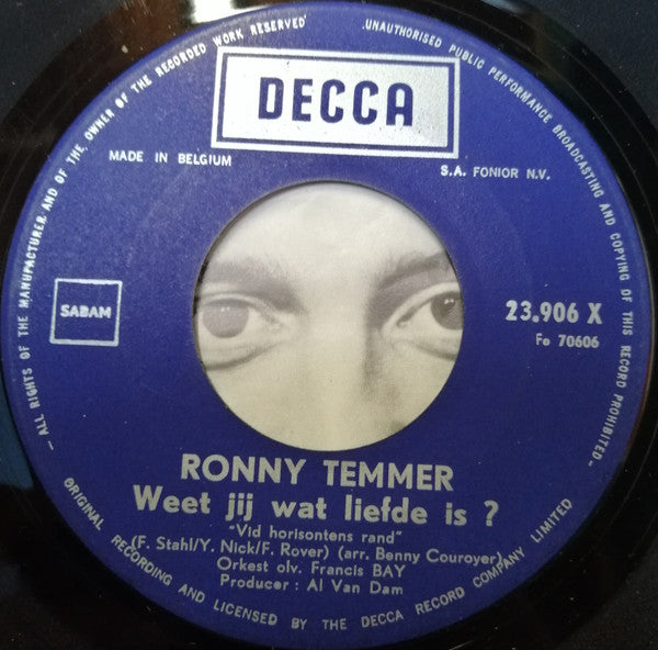 Ronny Temmer - Weet Jij Wat Liefde Is?