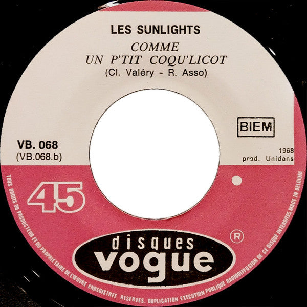 Les Sunlights -Maman, La Plus Belle Du Monde / Comme Un P'tit Coqu'licot