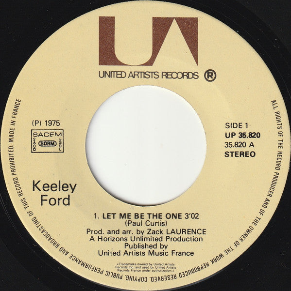 Keeley Ford -Let Me Be The One