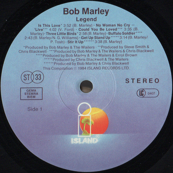 Bob Marley & The Wailers -Legend - The Best Of Bob Marley And The Wailers
