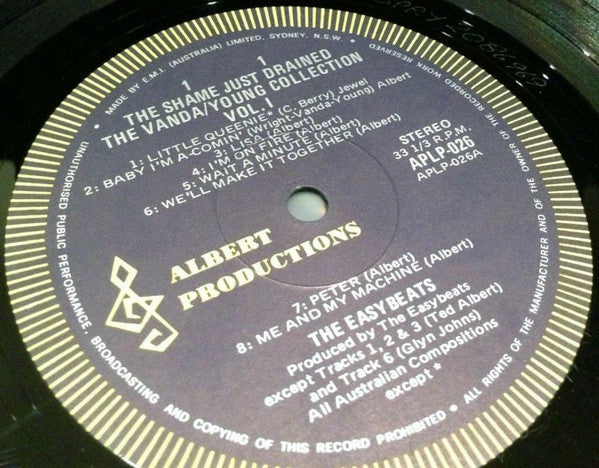 The Easybeats -The Shame Just Drained - The Vanda & Young Collection Vol. 1