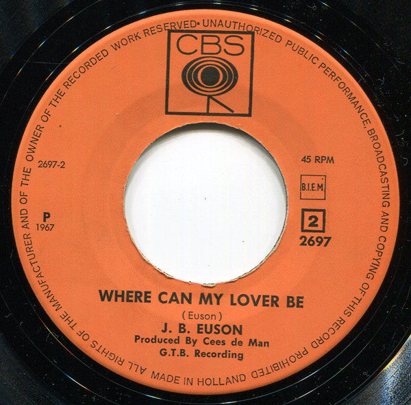 J.B. Euson* -Amen / Where Can My Lover Be