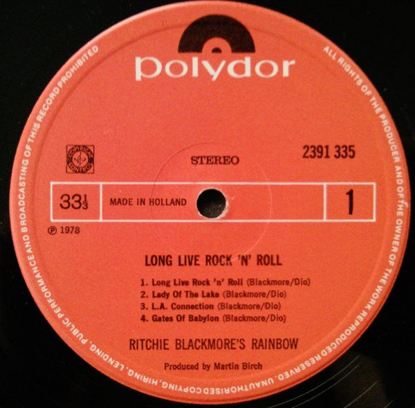 Rainbow -Long Live Rock 'N' Roll