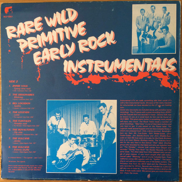 Various - Rare Wild Primitive Early Rock Instrumentals