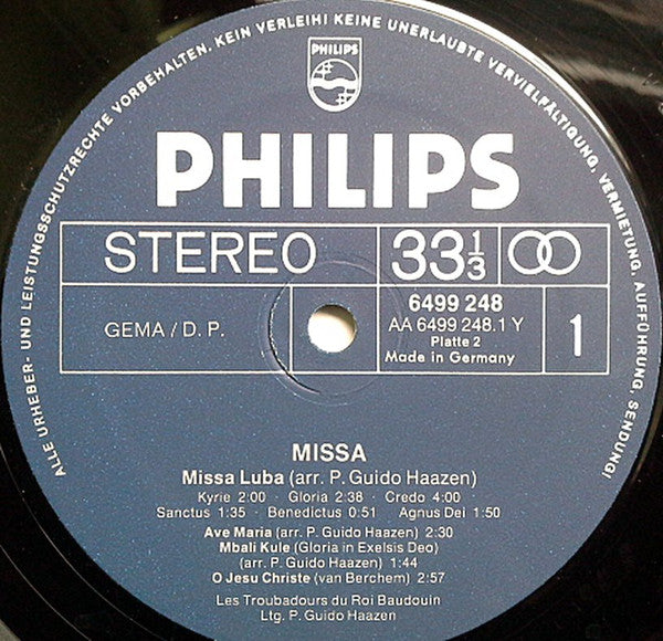 Various - Missa Luba / Misa Criolla / Misa Flamenco / Messe Des Savanes