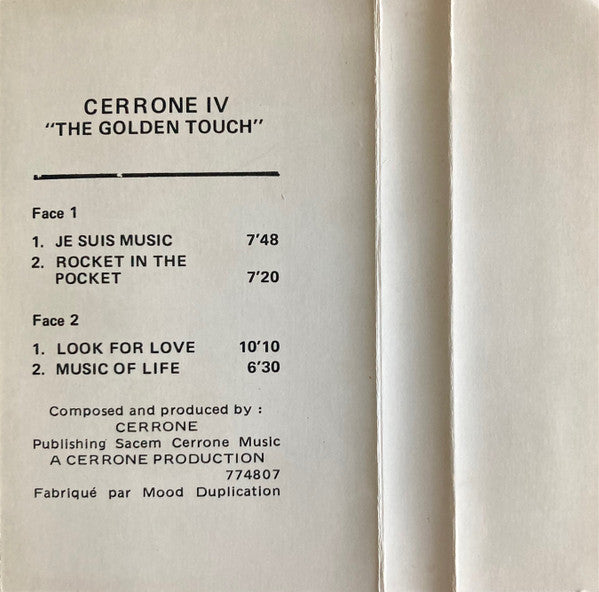 Cerrone -Cerrone IV - The Golden Touch