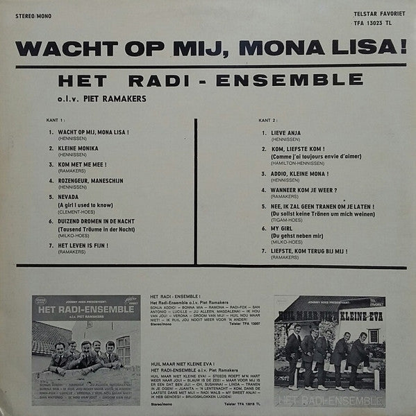 Het Radi-Ensemble -Wacht Op Mij Mona Lisa