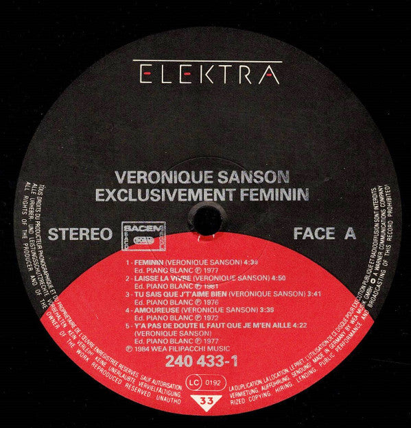 Véronique Sanson -Exclusivement Féminin