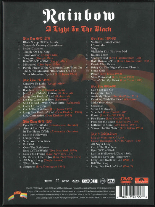 Rainbow -A Light In The Black 1975-1984