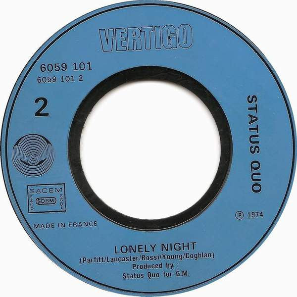 Status Quo -Break The Rules / Lonely Night