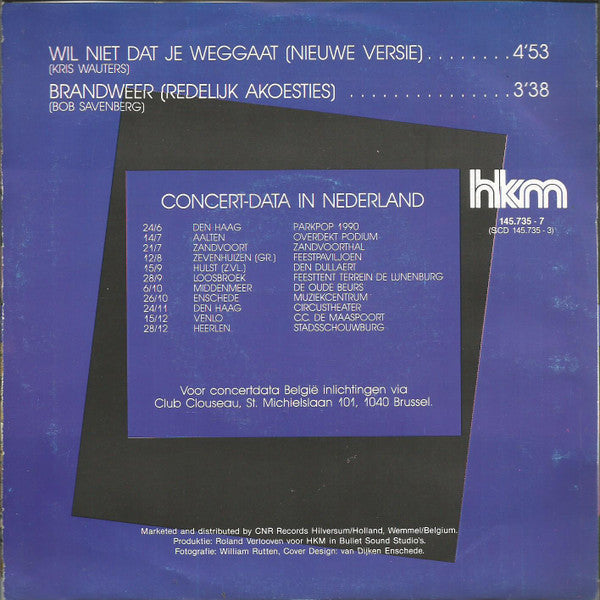 Clouseau - Wil Niet Dat Je Weggaat