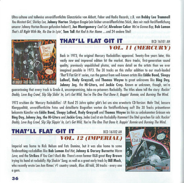 Various - That's What Makes The Jukebox Play (Highlights From Bear Family's Releases: Hillbilly &amp; Rockabilly)