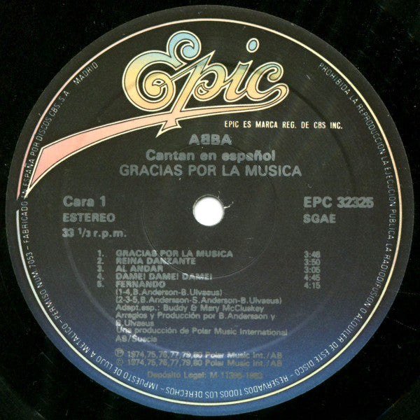 ABBA -Gracias Por La Musica (Cantan En Español)