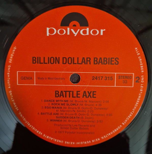 Billion Dollar Babies -Battle Axe
