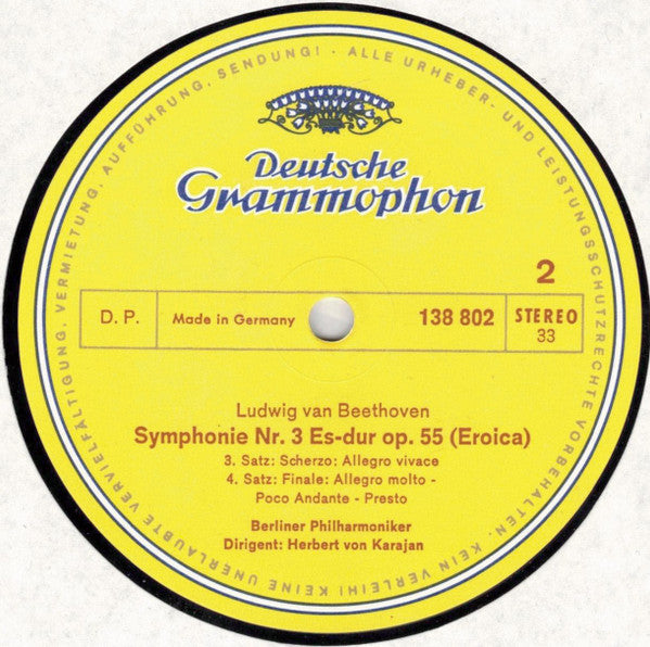 Beethoven* / Berliner Philharmoniker • Herbert von Karajan - »Eroica«