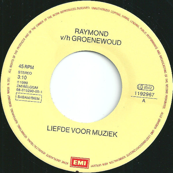 Raymond v/h Groenewoud* -Liefde Voor Muziek / Meisjes