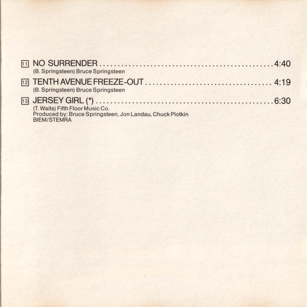 Bruce Springsteen & The E-Street Band -Live/1975-85