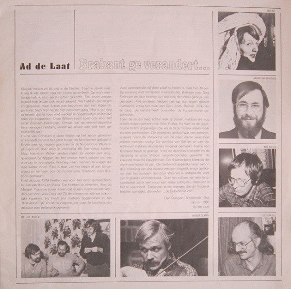 Ad De Laat -Brabant, Ge Verandert...