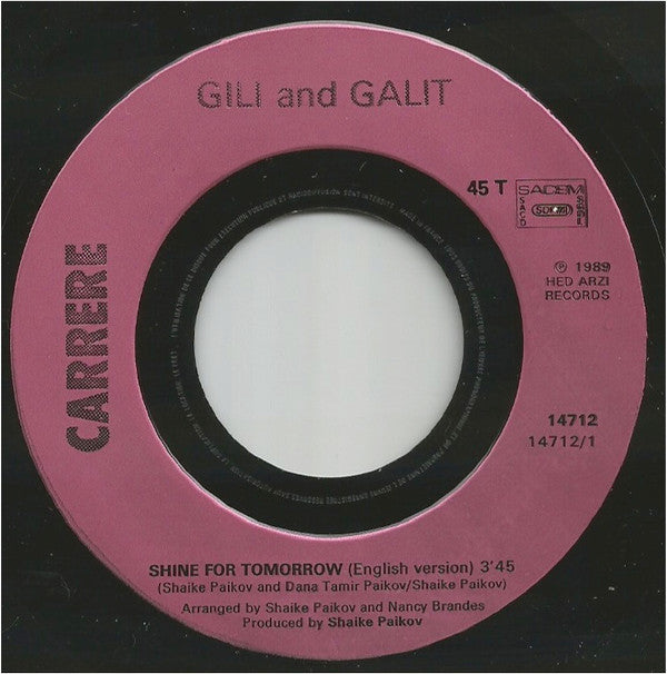 Gili & Galit -Shine For Tomorrow / Derech Ha "'Melech" (Hebrew Version)