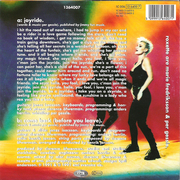 Roxette -Joyride