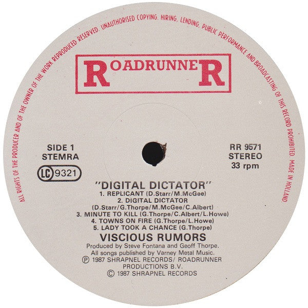 Vicious Rumors -Digital Dictator