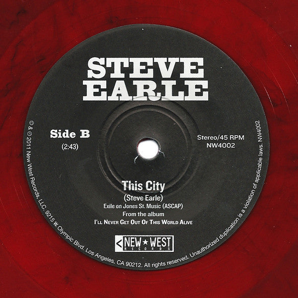 Steve Earle -I'll Never Get Out Of This World Alive