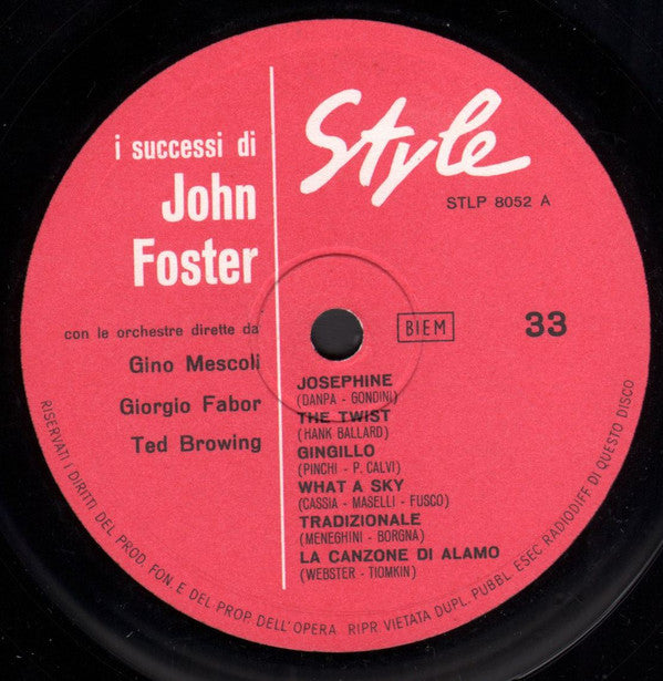 John Foster (9) -I Successi Di John Foster