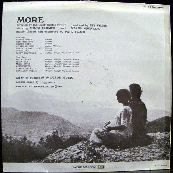 The Pink Floyd* -Soundtrack From The Film "More"