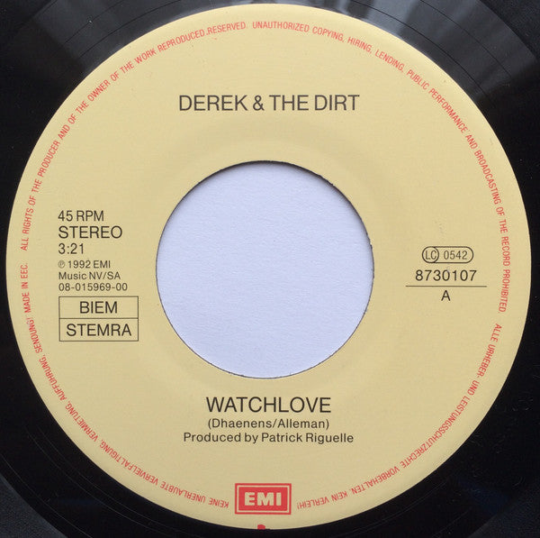 Derek & The Dirt -Watchlove
