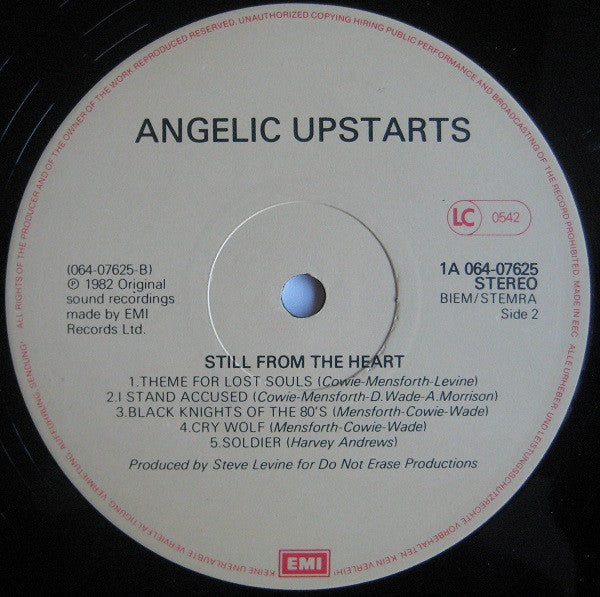 Angelic Upstarts -Still From The Heart