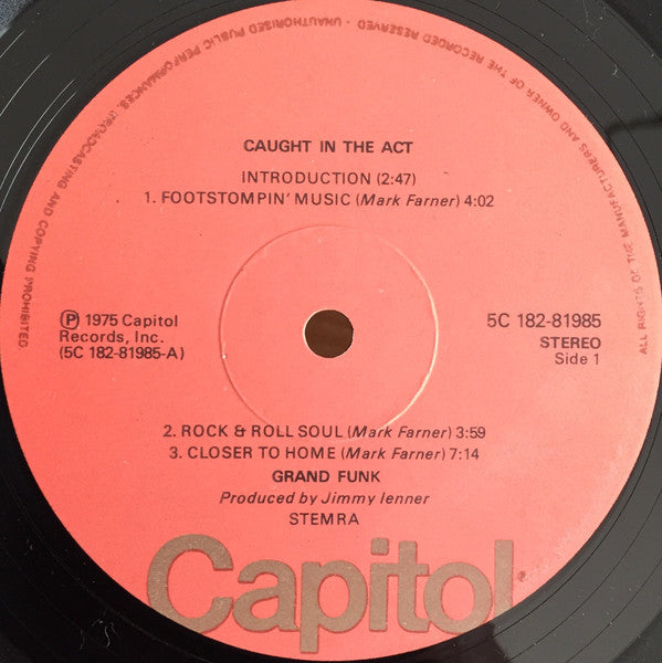 Grand Funk Railroad -Caught In The Act
