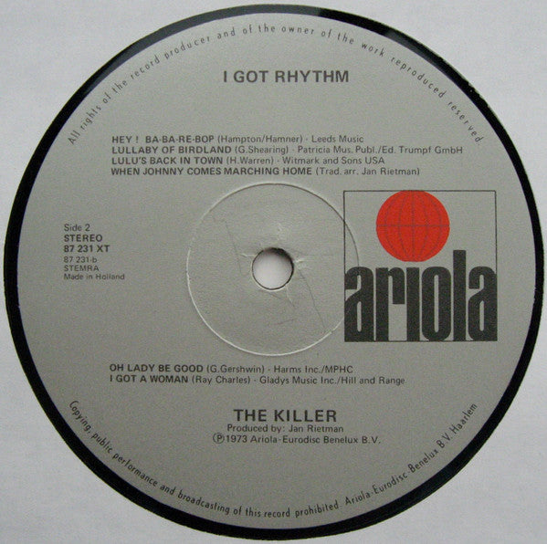 The Killer (7) And His Boogie Woogie Trio -I Got Rhythm