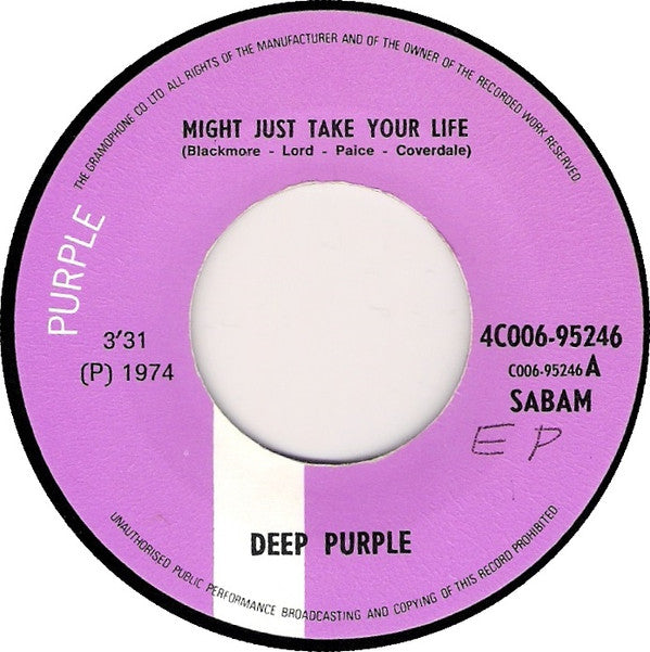 Deep Purple -Might Just Take Your Life