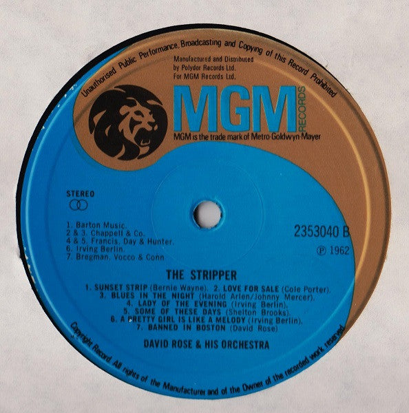 David Rose And His Orchestra* -The Stripper