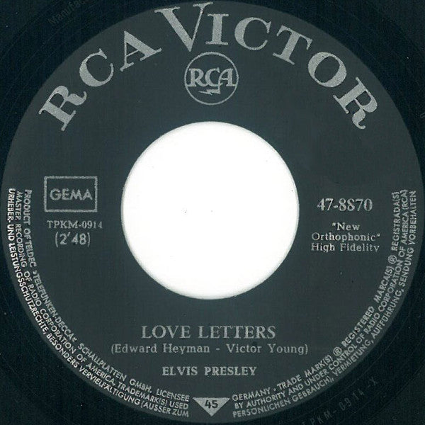 Elvis* -Love Letters / Come What May