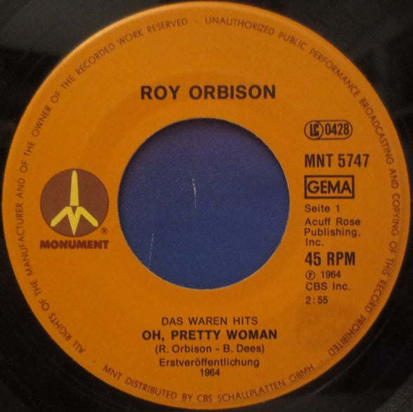 Roy Orbison - Oh, Pretty Woman / It's Over