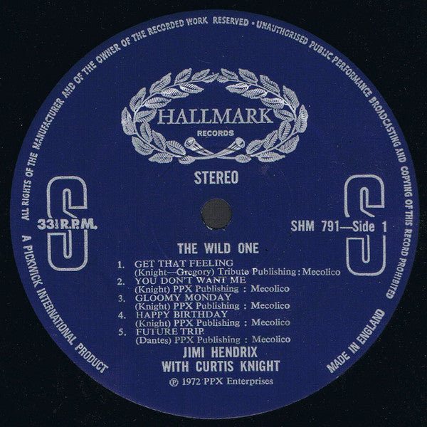 Jimi Hendrix With Curtis Knight -The Wild One...