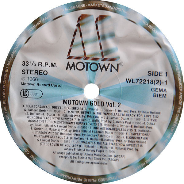 Various - Motown Gold Volume 2 1966-1967